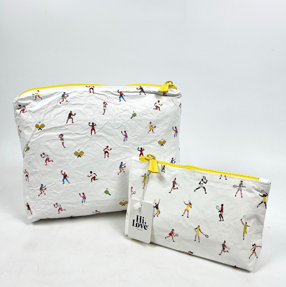 NWT Hi Love HL Two Piece Set Organizational Pouches, Pickleball